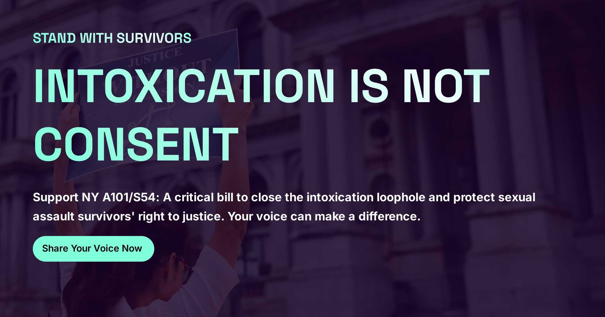 Stand with Survivors. View our website!
