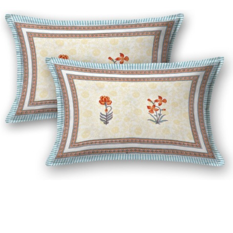 Floral cotton bedding set