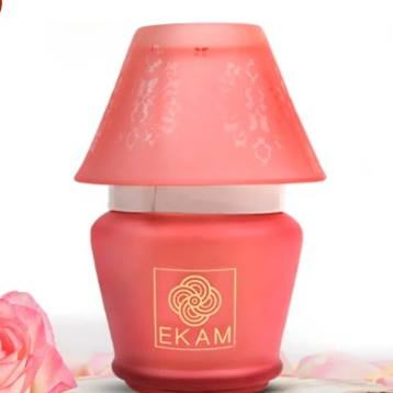 Ekam pink scented luxury candle lamp