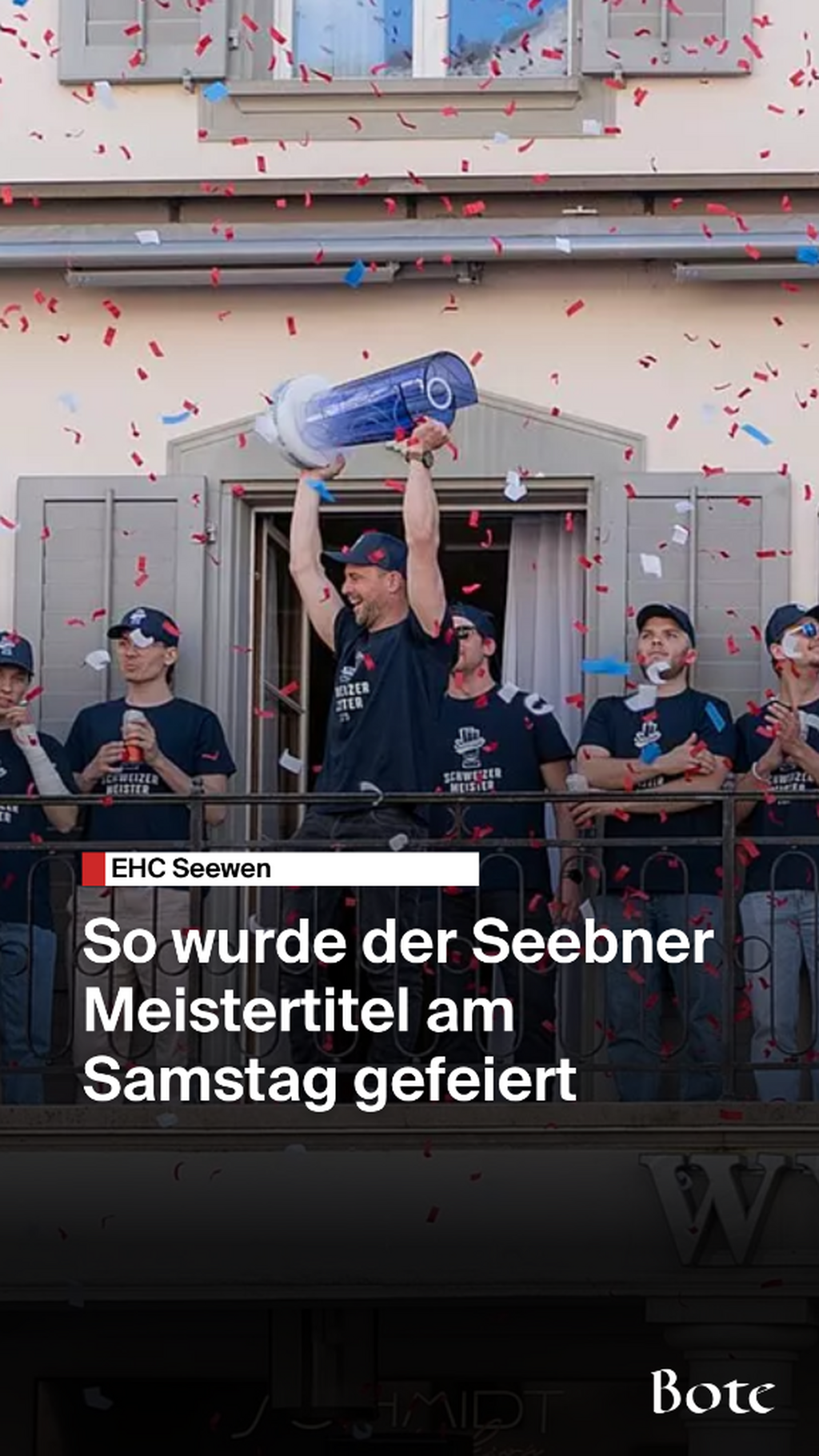 EHC Seewen Meisterschaftsfeier