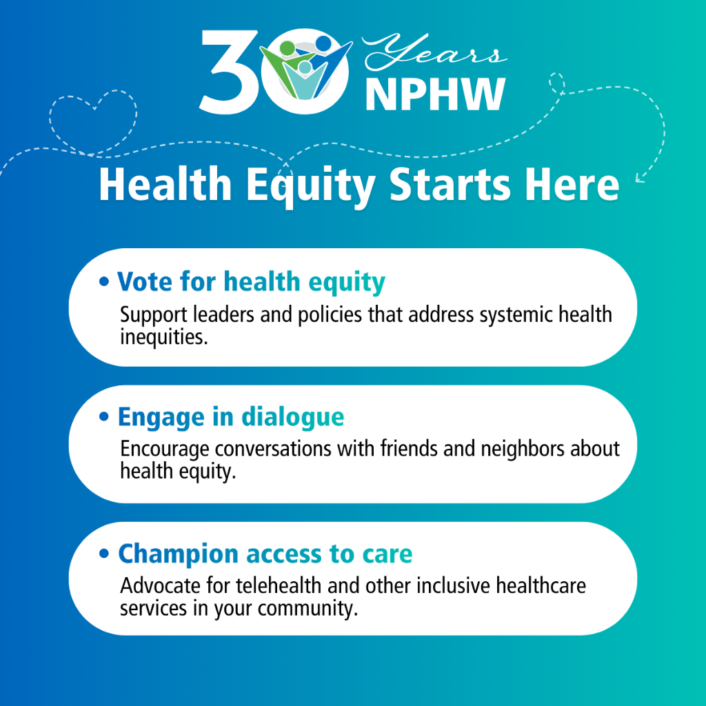 NPHW - Health Equity Starts Here