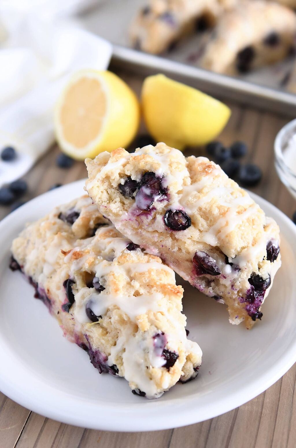 Amazing Lemon Blueberry Scones