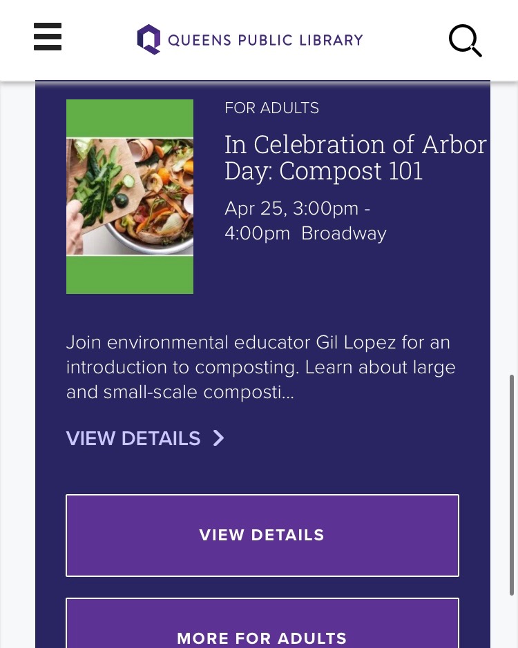4/25, 3PM | Compost 101: Arbor Day Ed. (QPL @ Broadway)