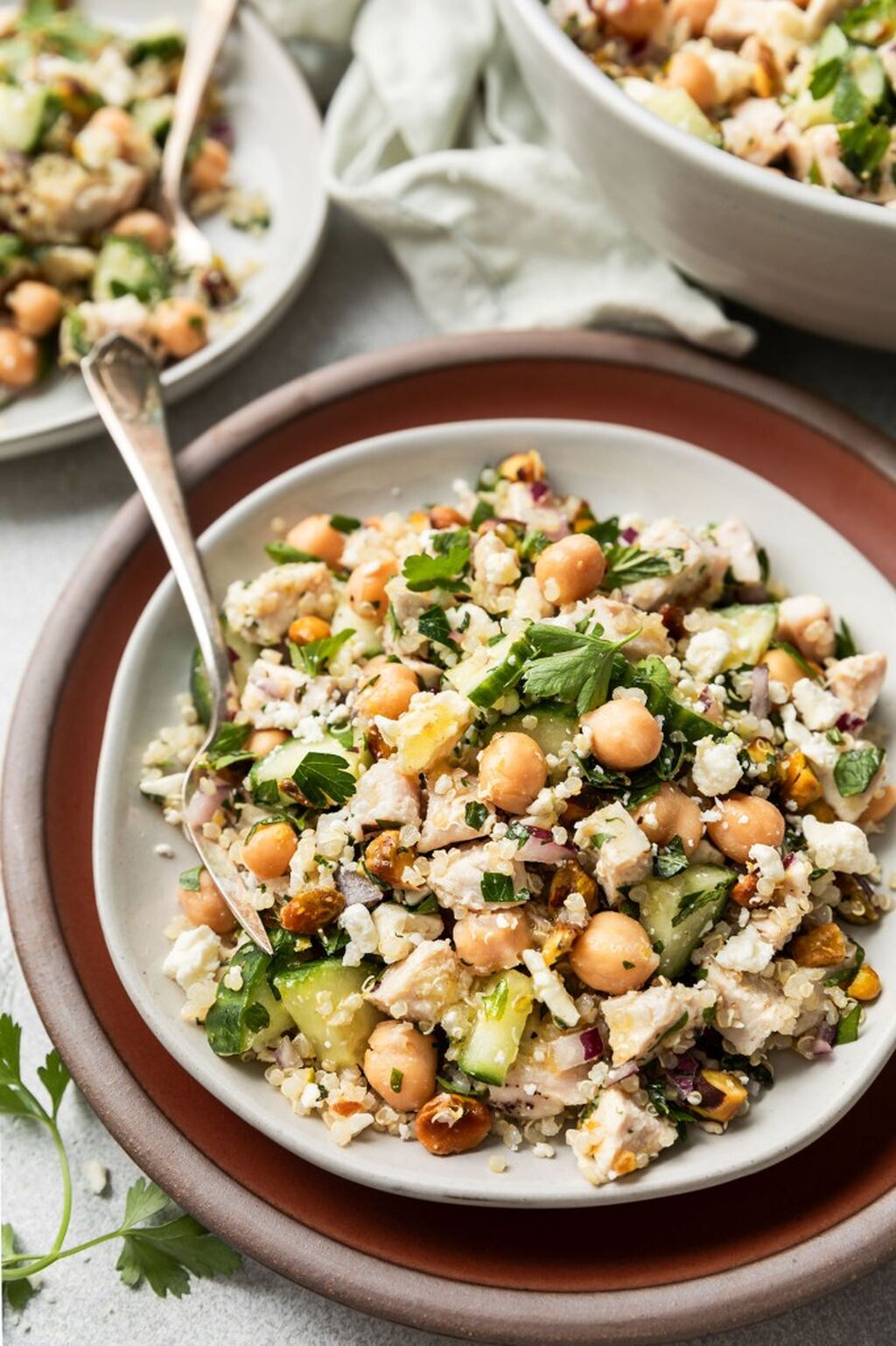Jennifer Aniston Salad with Glass Jars