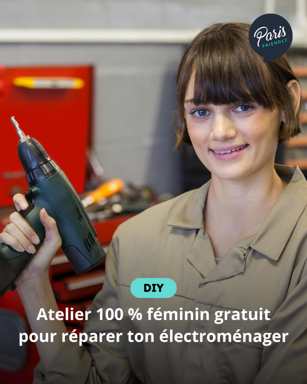Atelier 100 % f&eacute;minin gratuit pour r&eacute;parer ton &eacute;lectrom&eacute;nager