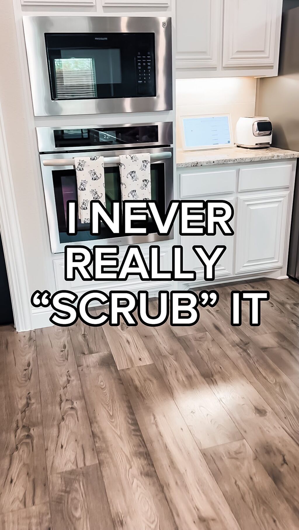 Oven never scrub the bottom
