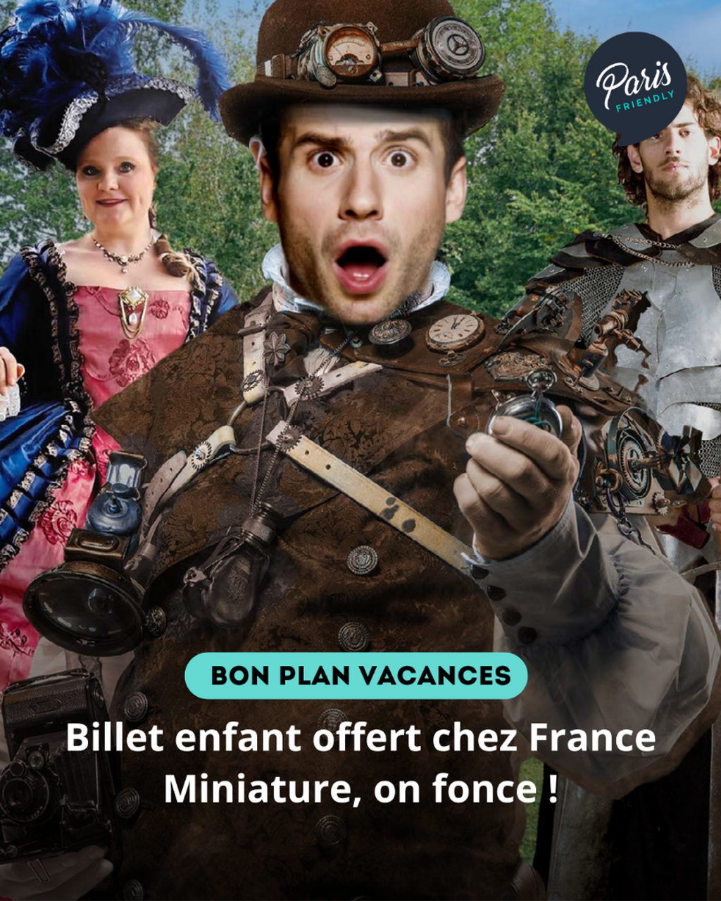 Billet enfant offert chez France Miniature, on fonce !