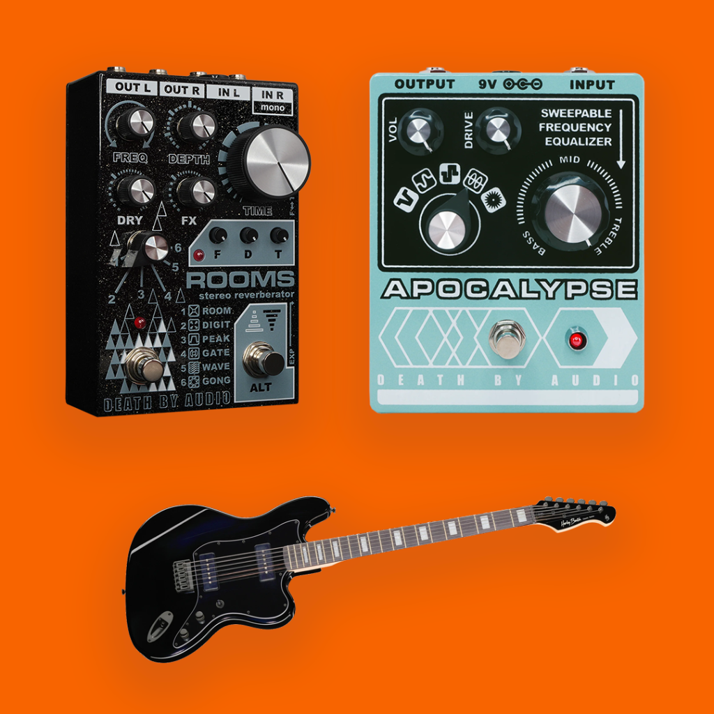 Apocalypse Fuzz and Rooms reverb with baritone guitar