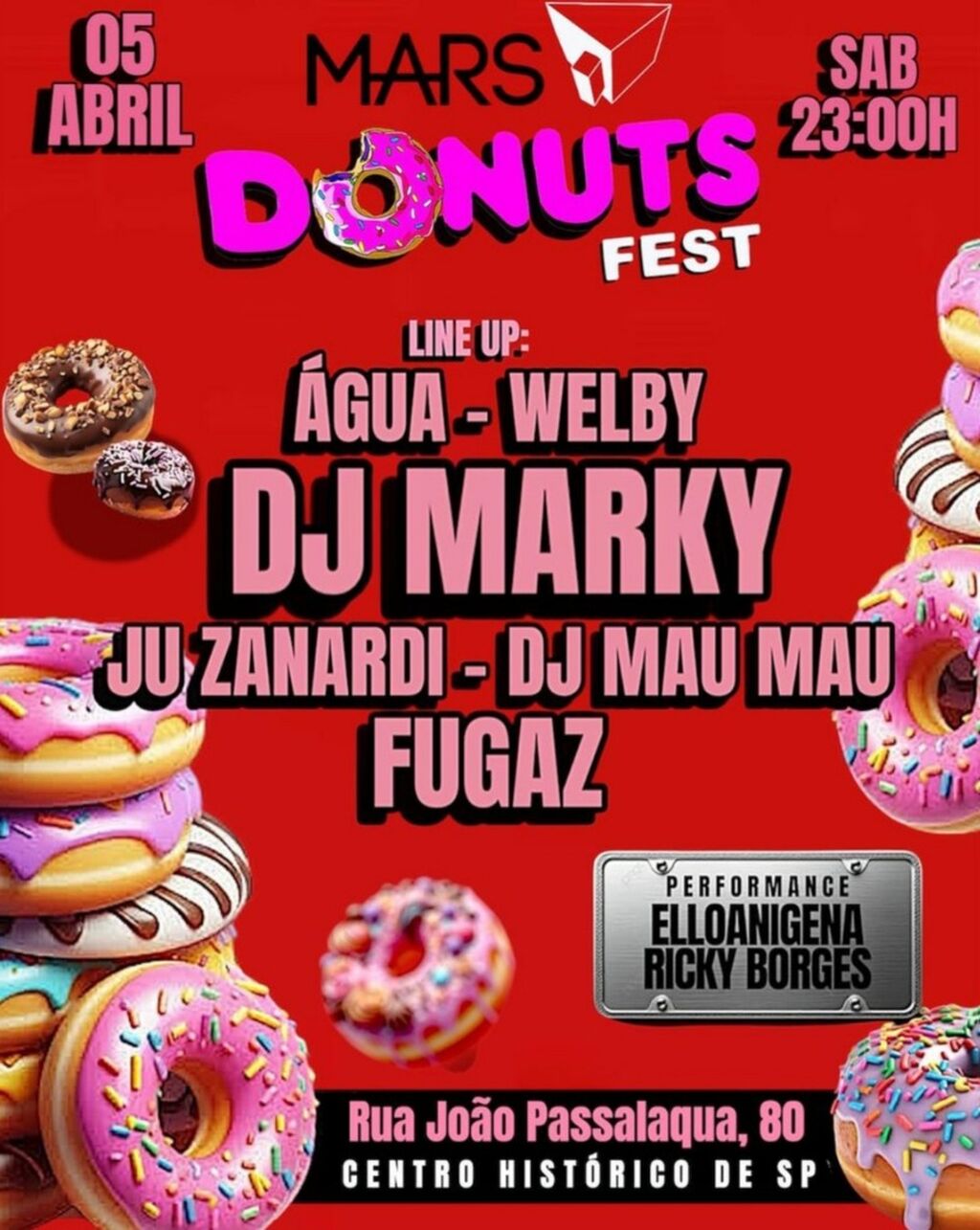 &Aacute;GUA para Donnuts Fest 5.4.2025