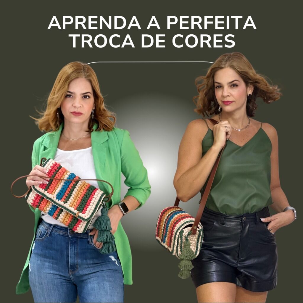 Bolsa Colorida e Maxi Carteira Colorida