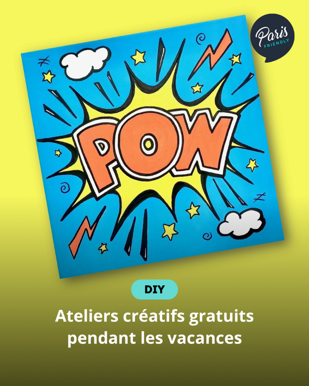 Ateliers cr&eacute;atifs gratuits pendant les vacances