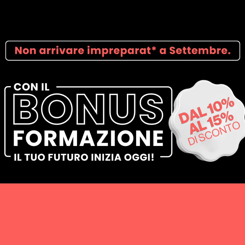 Bonus Formazione