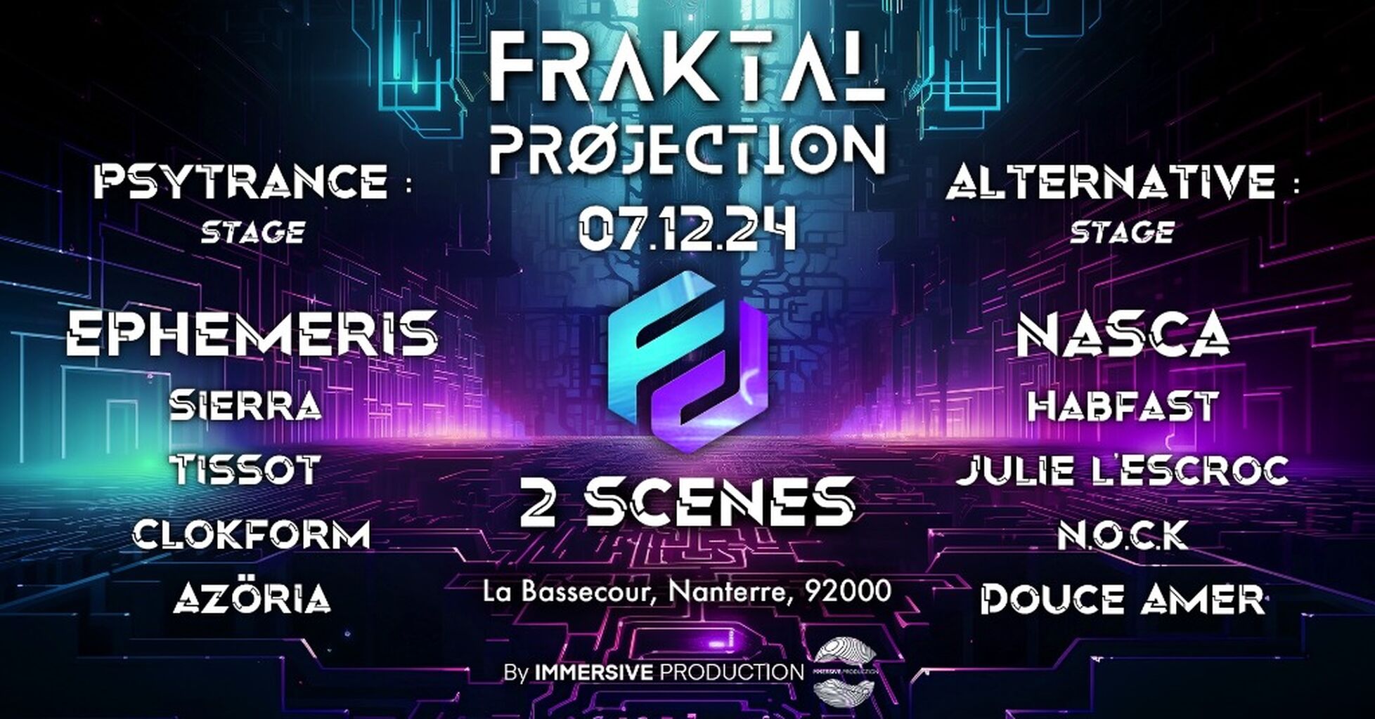 [07.12.24] Catch me this Saturday in Paris I will be playing at the @fraktal.projection party
