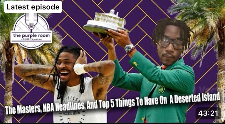 The Purple Room | The Masters, NBA Headlines and Top Five Things to have on a Deserted Island 