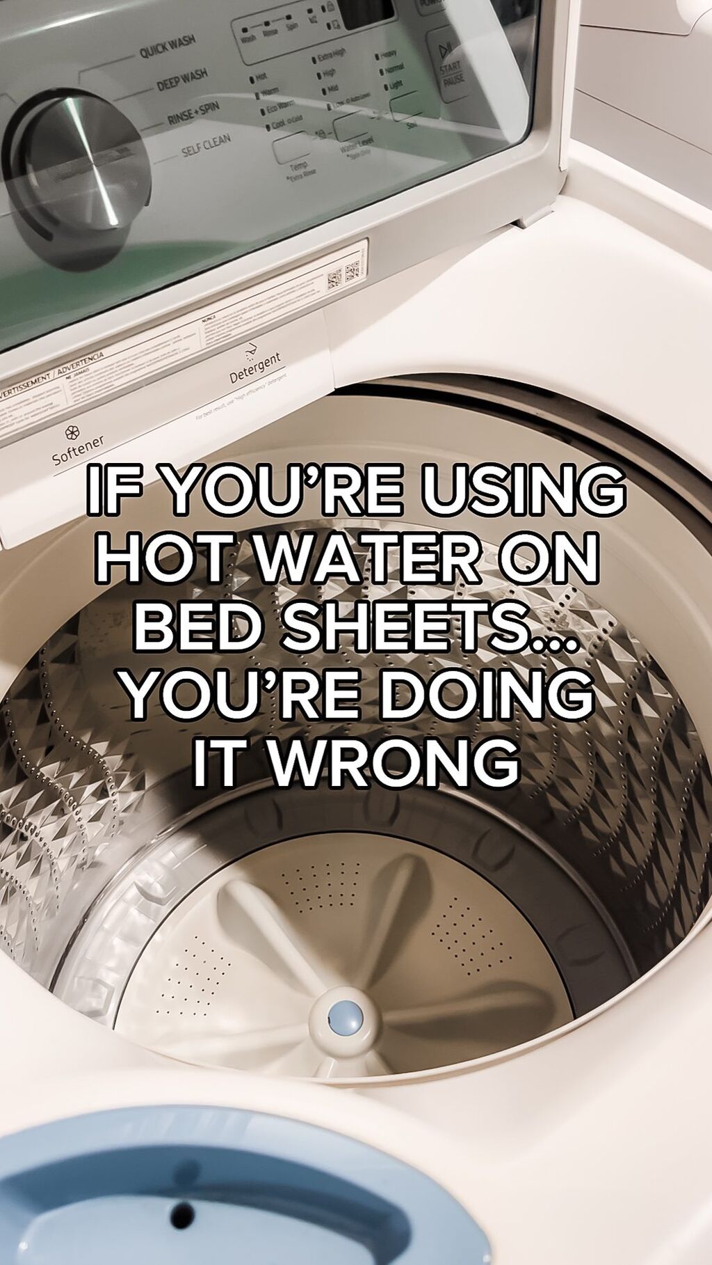 LAUNDRY HOT WATER BED SHEET