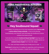 Join The Soulbound Squad Newsletter Group🖤