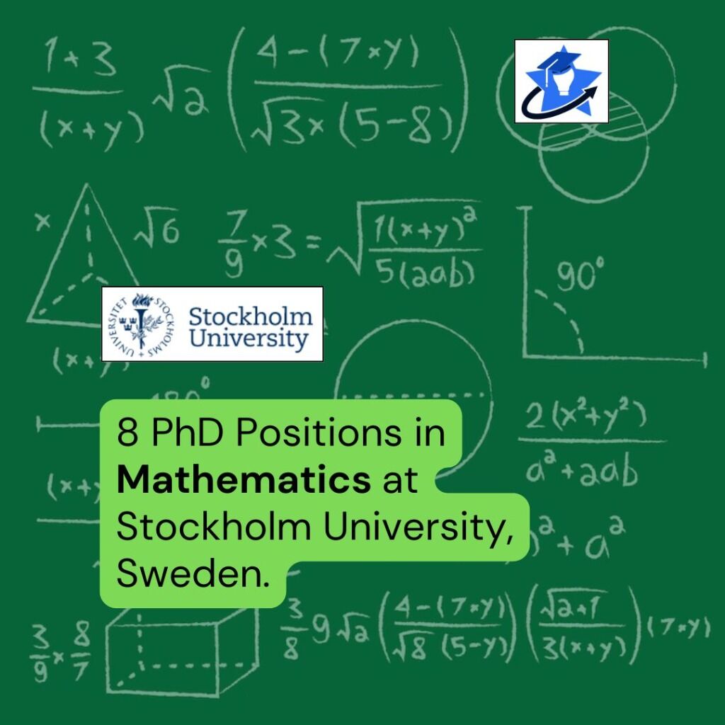 8 PhDs in Maths in Sweden