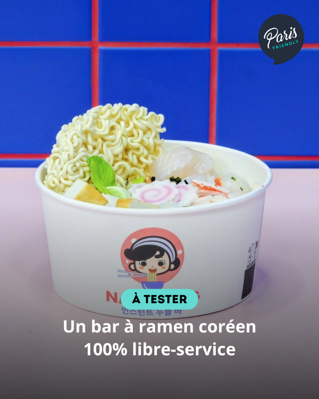 Un bar &agrave; ramen cor&eacute;en 100% libre-service