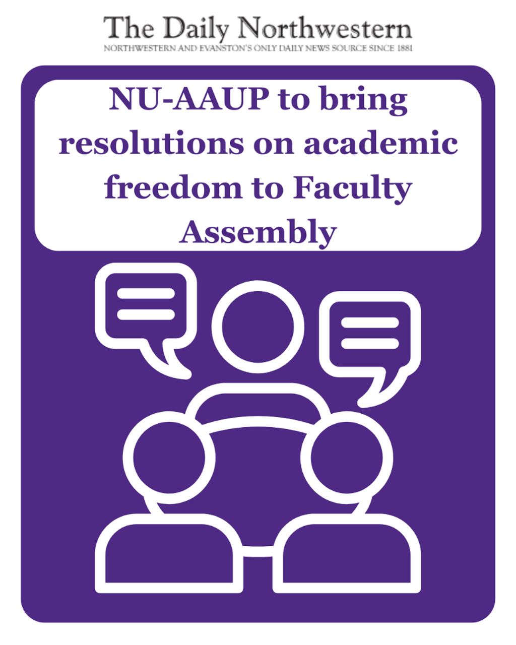 NU-AAUP to bring resolutions on academic freedom to Faculty Assembly