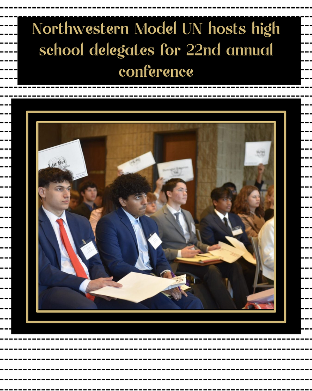 Northwestern Model UN hosts high school delegates for 22nd annual conference
