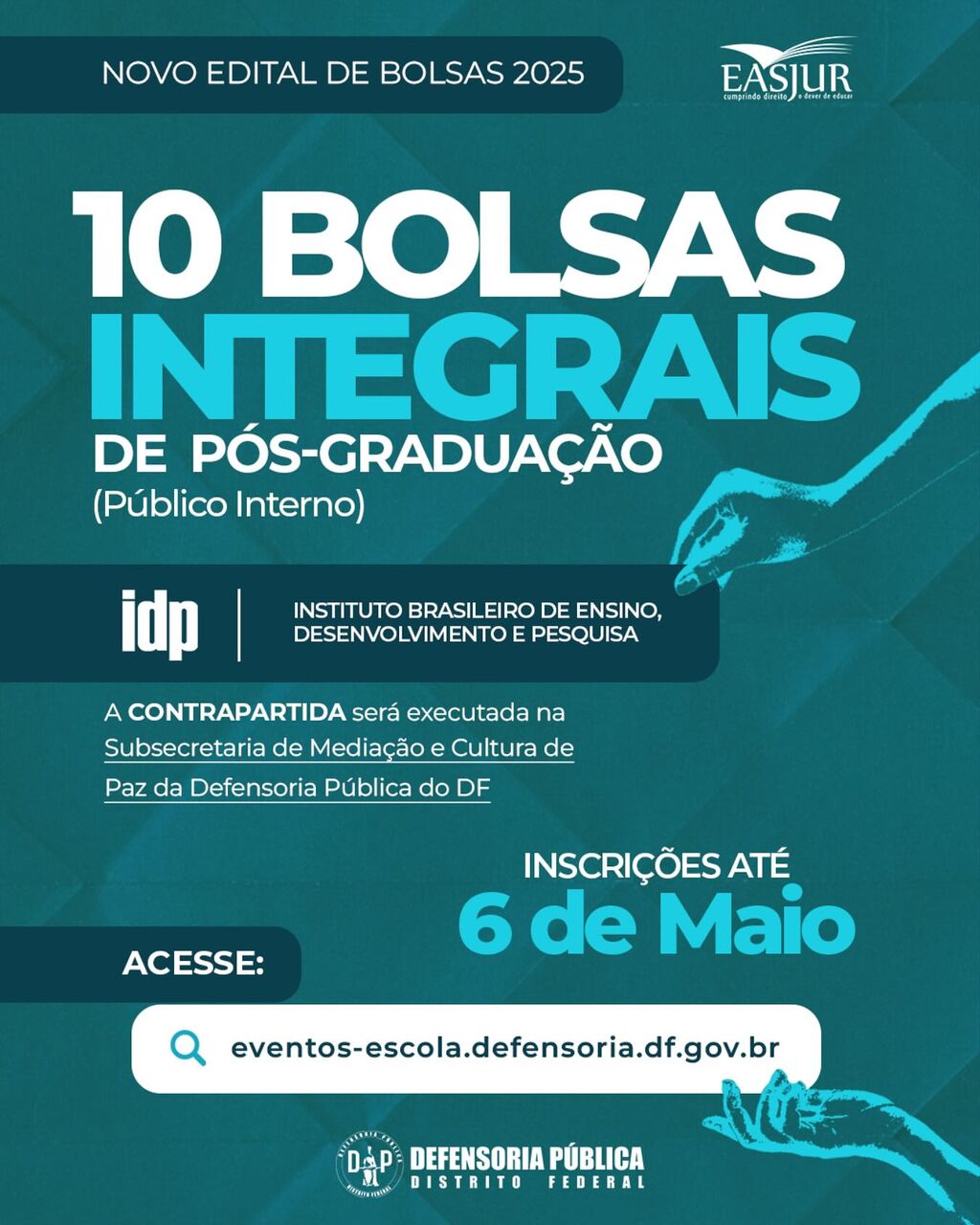 10 Bolsas Integrais - IDP - 2025