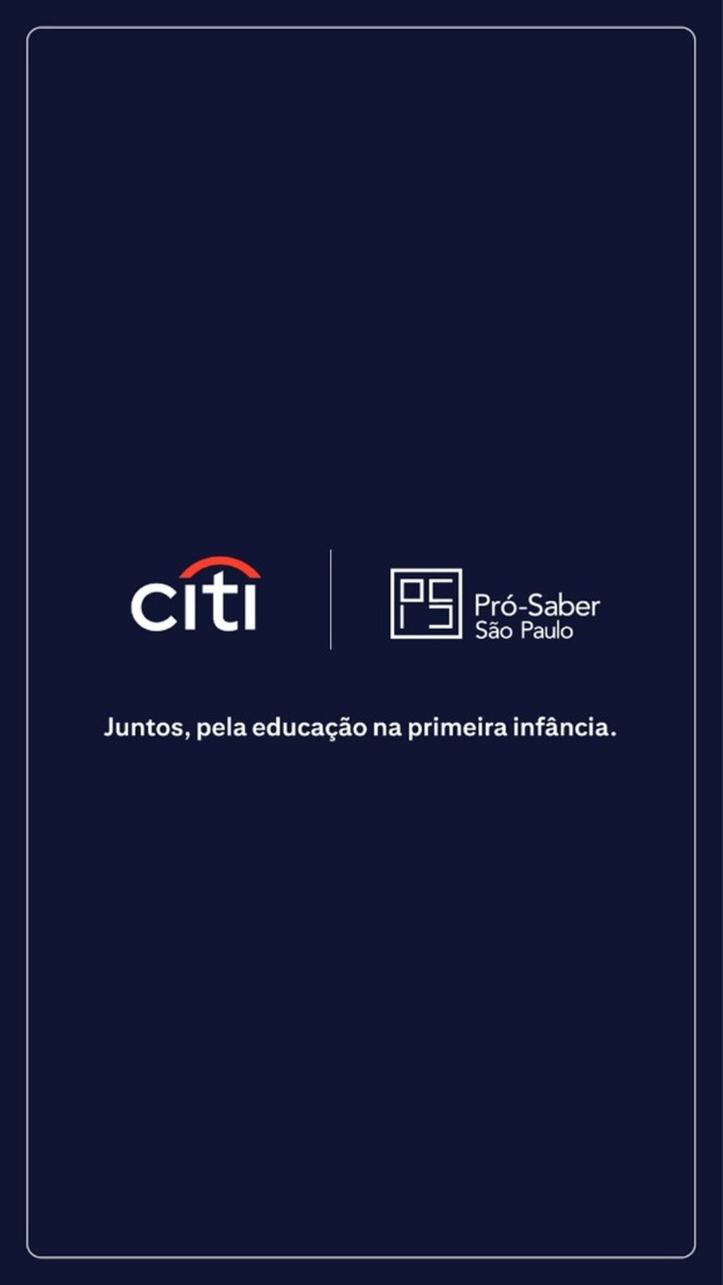 O Citi refor&ccedil;a, mais uma vez, seu compromisso com causas sociais ao doar parte de seu lucro para o programa Pr&oacute; Ler & Brincar, do Instituto Pr&oacute;-Saber SP, entidade sem fins lucrativos e parceira do banco