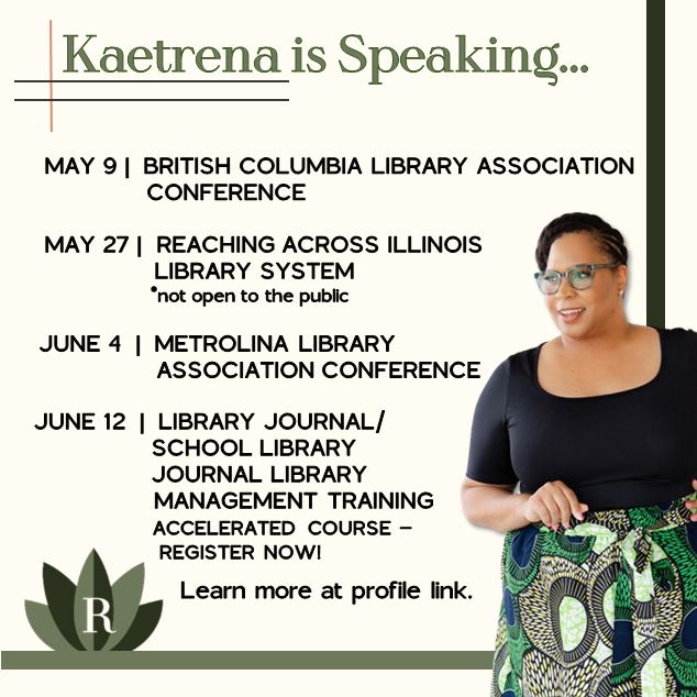 KAETRENA'S SPEAKING ENGAGEMENTS - MAY & JUNE 2025
