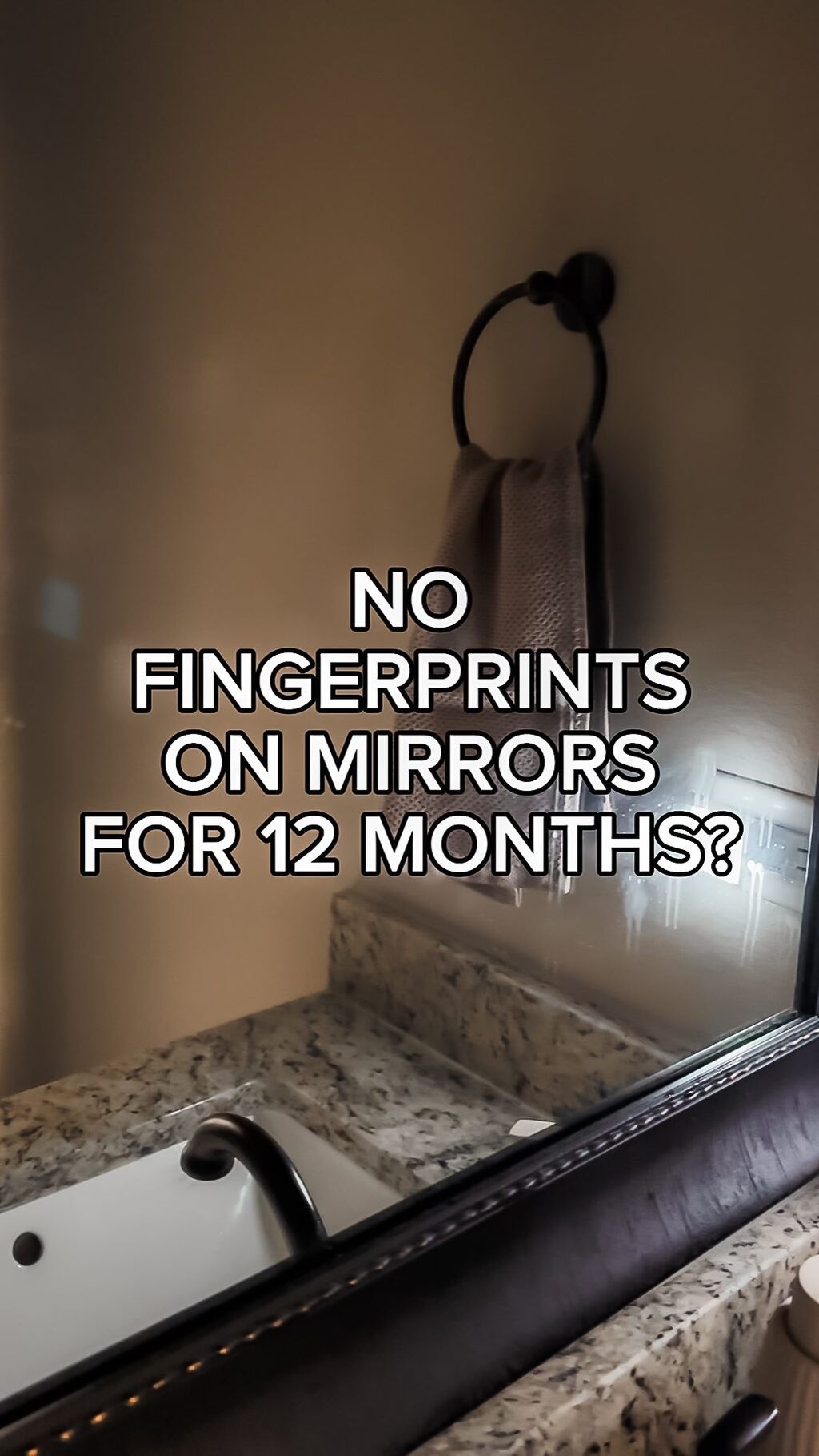 NO FINGERPRINTS MIRROR GLASS COUNTER STAINLESS