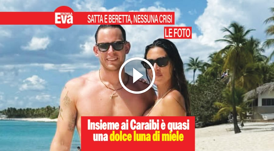 Melissa Satta e Carlo Beretta ai Caraibi &egrave; una luna di miele