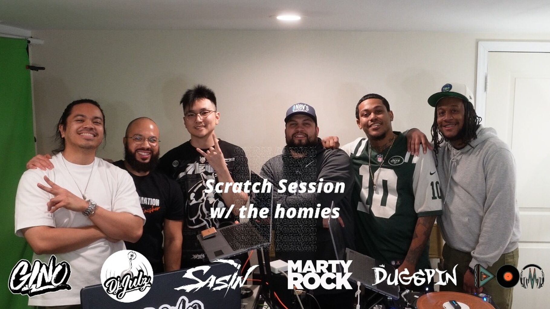 Practice Scratch Session w/ Dj Julz & Friends (Marty Rock, Gino, Sasin, Dugspin & Dom) (Video)