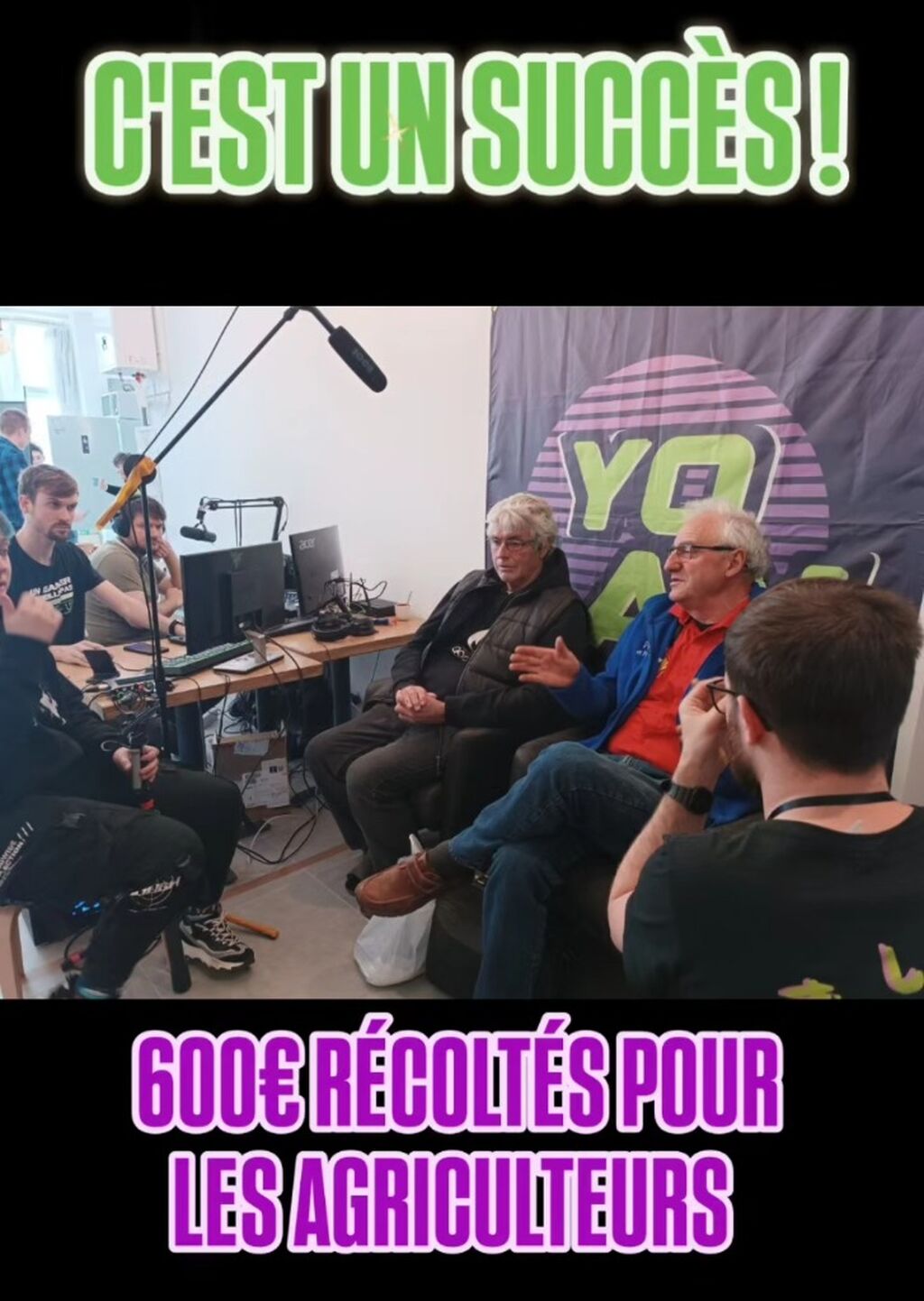 Une grande r&eacute;ussite avec 600 &euro; r&eacute;colt&eacute;s