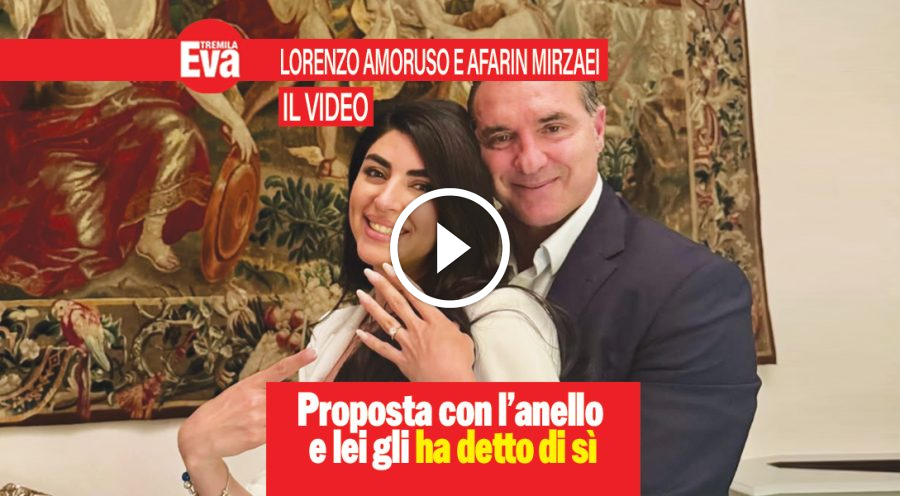 Lorenzo Amoruso e Afarin Mirzaei: ecco la proposta di nozze