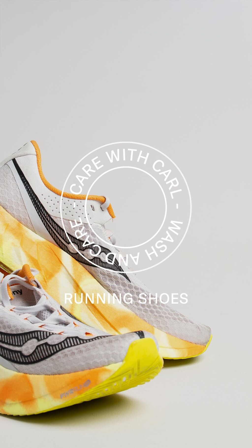 Care guide running shoes