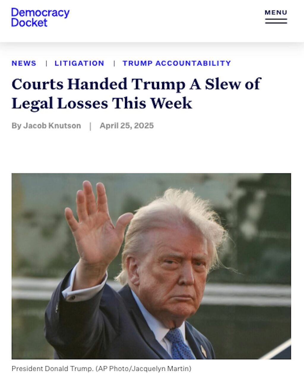 Courts Handed Trump A Slew of Legal Losses