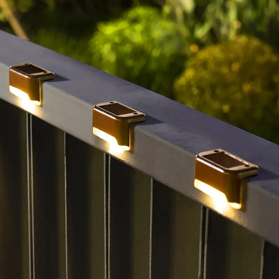 Solar Deck Lights &ndash; 16-Pack Waterproof LED for Steps, Fence & Patio