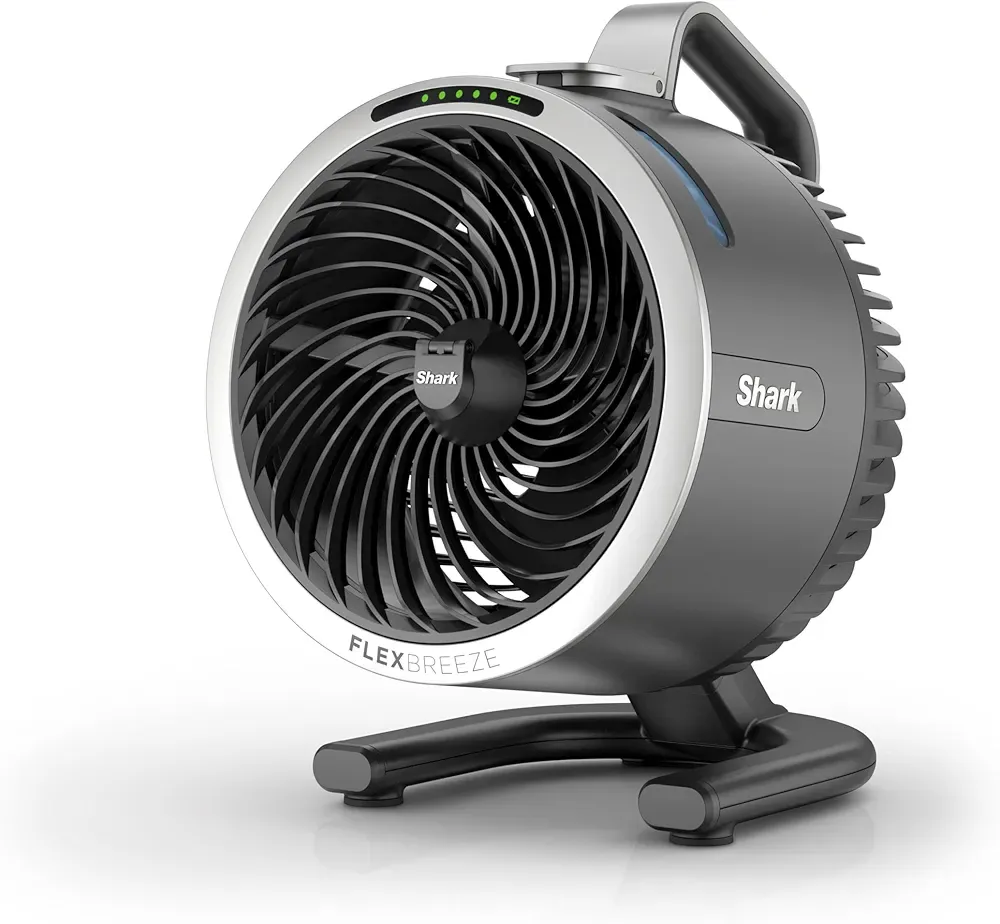 Powerful Portable Mist Fan | 70ft Reach, 12hr Battery, 5 Speeds