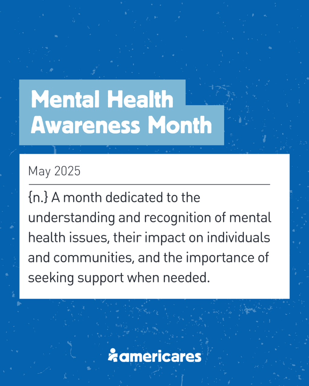 Mental Health Awareness Month 