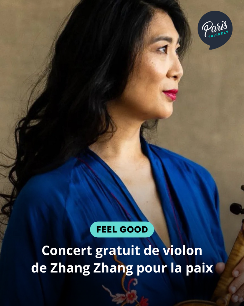 Concert gratuit de violon de Zhang Zhang pour la paix