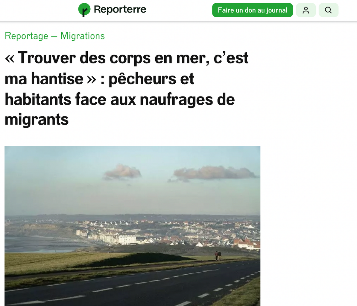 [Reporterre]&nbsp;&laquo; Trouver des corps en mer, c&rsquo;est ma hantise &raquo; : p&ecirc;cheurs et habitants face aux naufrages de migrants