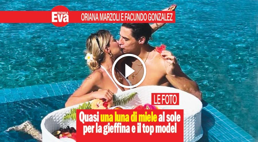 Oriana Marzoli e Facundo Gonzalez, vacanza con vista altare