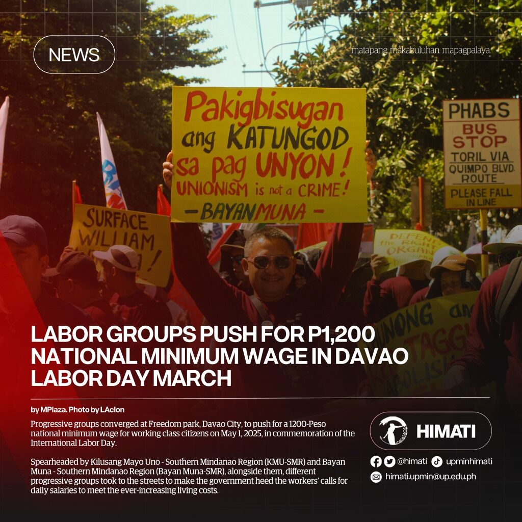 NEWS | Labor Groups push for P1,200 national minimum wage in Davao Labor Day march