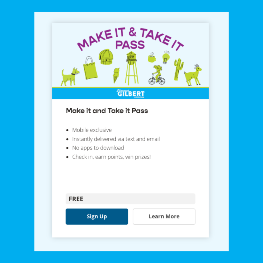 Make It & Take It Pass