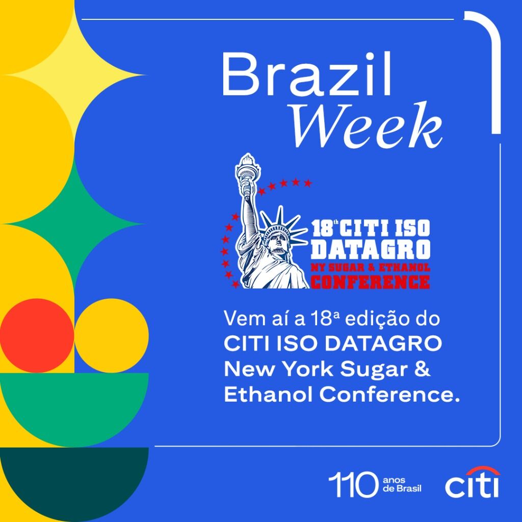 Em 2025, a CITI ISO DATAGRO NY Sugar & Ethanol Conference chega &agrave; sua 18&ordf; edi&ccedil;&atilde;o, consolidando-se como o evento t&eacute;cnico oficial do tradicional NY Sugar Dinner, realizado em Nova York.