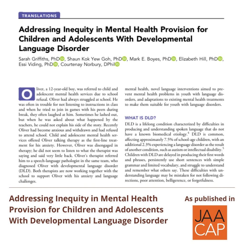 JAACAP 0525 Addressing Inequity in Mental Health Provision