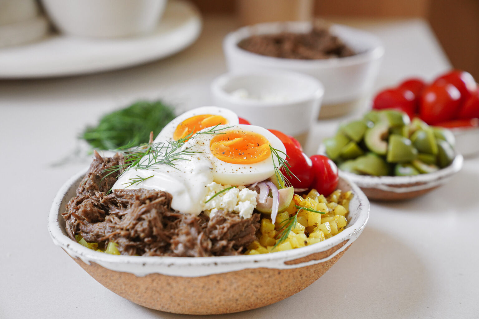 Instant Pot Greek-style Beef Bowl Recipe