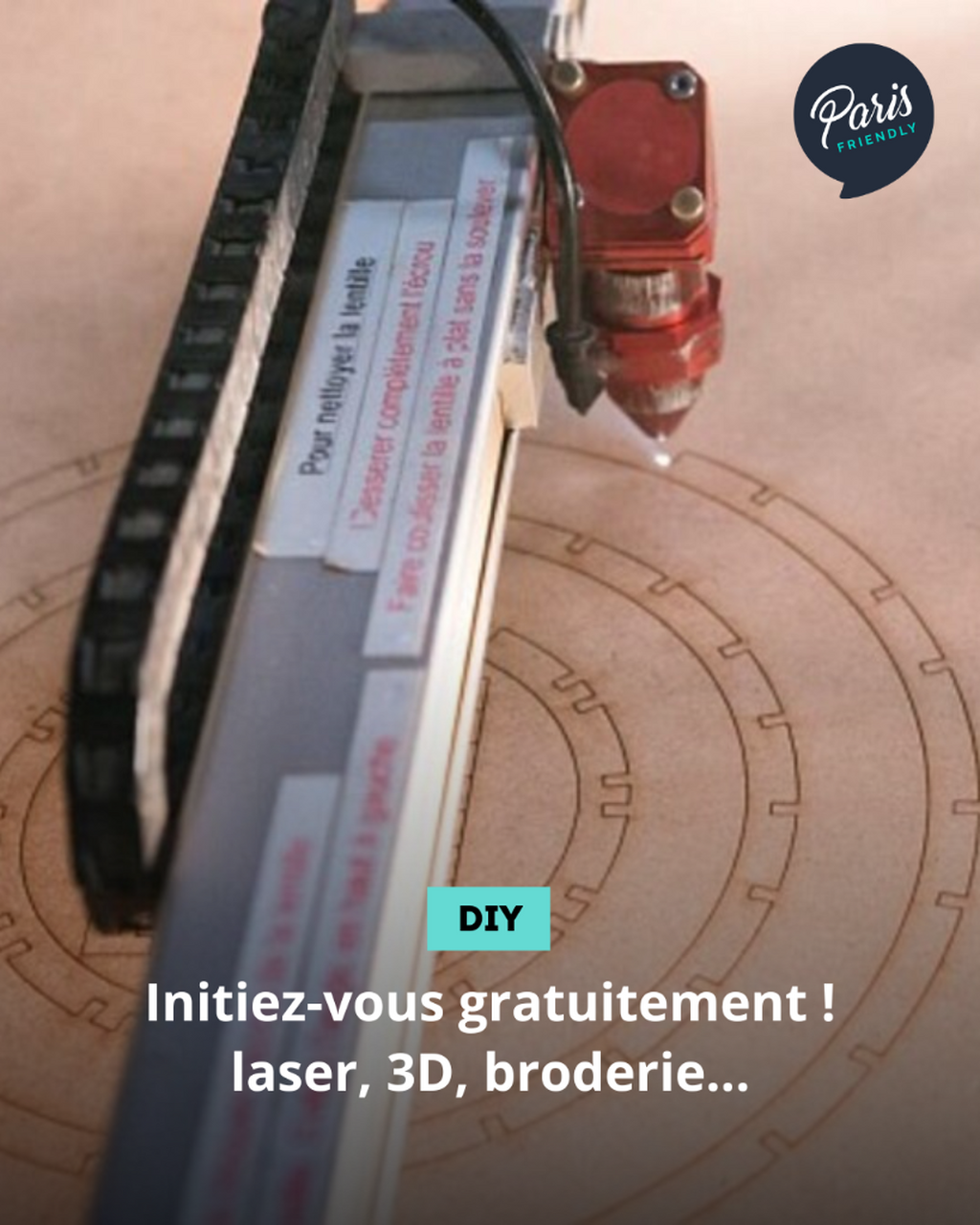 Initiez-vous gratuitement ! laser, 3D, broderie...
