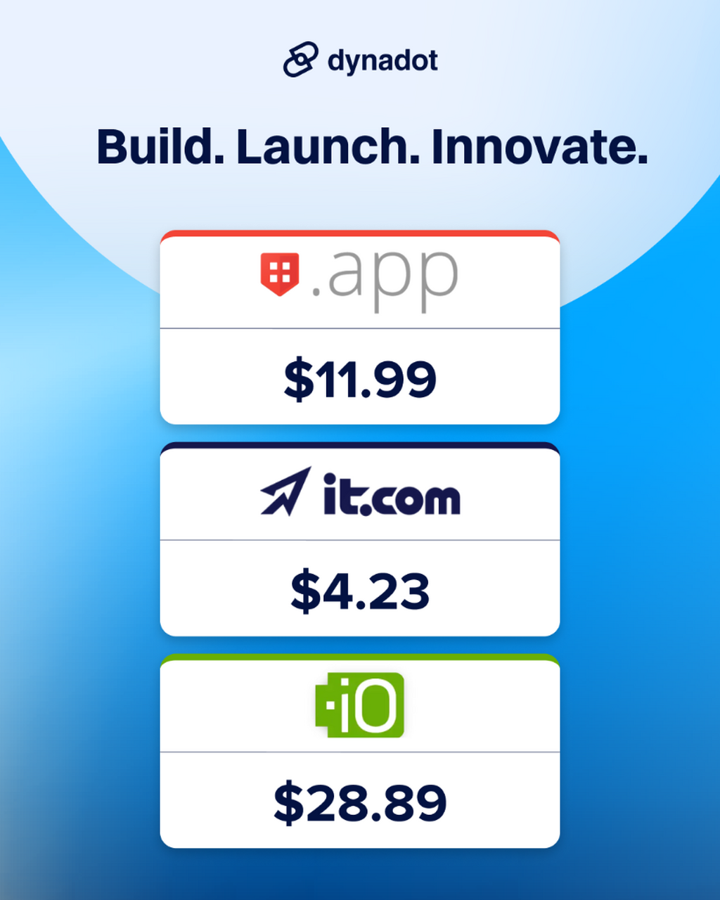 Get into tech with .app, .it.com, and .io!