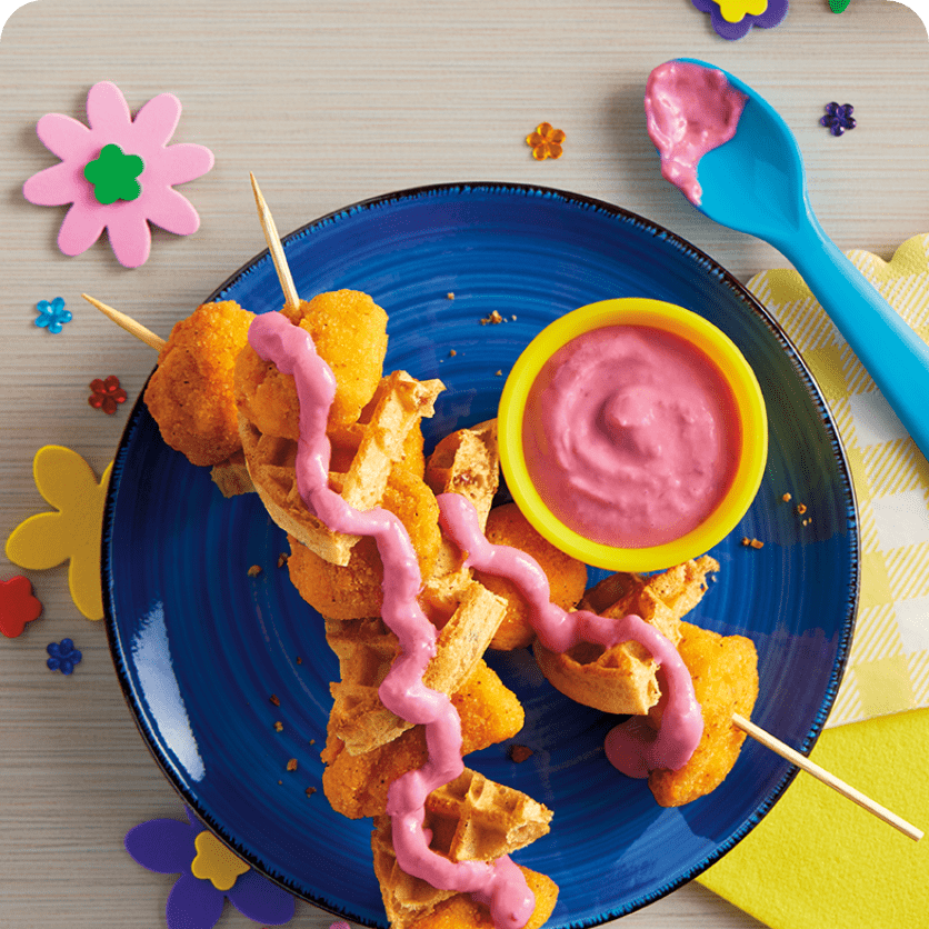 Bridget's Chicken and Waffle Kabobs