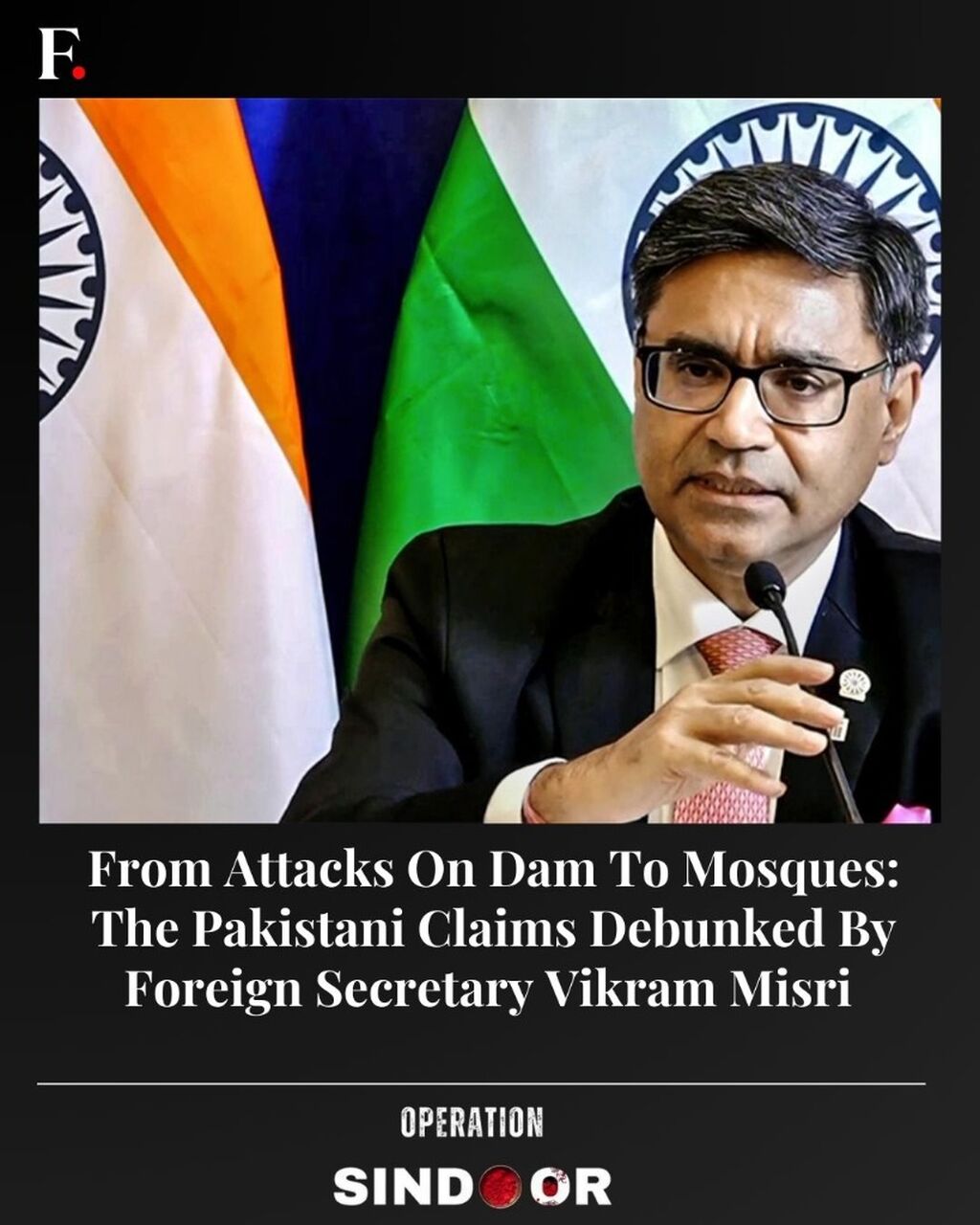 From attacks on dam to mosques: The Pakistani claims debunked by Foreign Secretary Vikram Misri