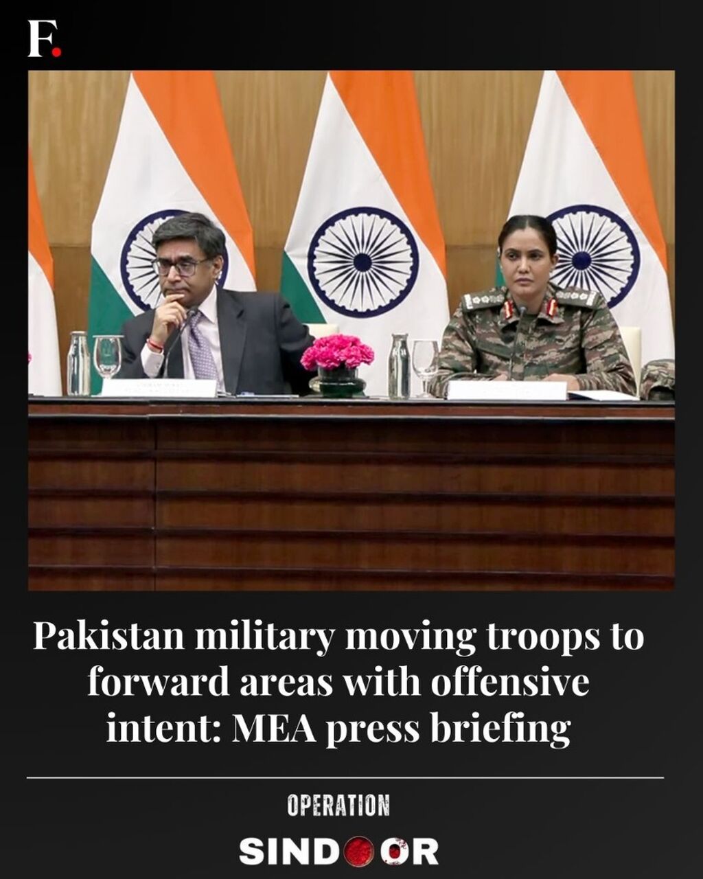 Pakistan military moving troops to forward areas with offensive intent: MEA press briefing
